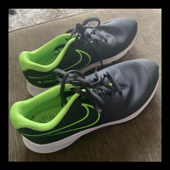 Nike Other - SOLD DONT BUY Nike Kids Sneakers - Black and Neon Green